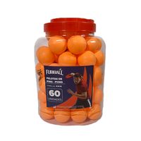PELOTAS PARA PING PONG 3 ESTRELLAS POTE DE 60 PCS FUBBALL NARANJA