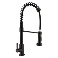 Llave de Cocina Tipo Resorte LC304-107501 Negra Mate