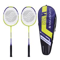 RAQUETA PARA BÁDMINTON DE ALUMINIO PREMIUM 2PCS W30 WINSTAR AZUL/AMARILLO