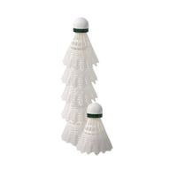 PLUMILLAS PARA BÁDMINTON DE PVC YUYING 2000 - 6 UDS BLANCO