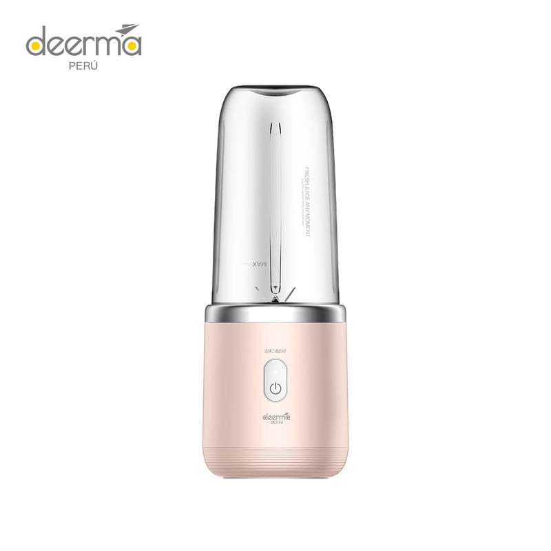 Licuadora Portatil Rosada Deerma DEM-NU05