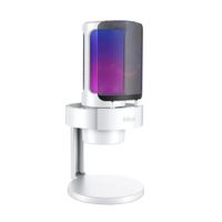 Fifine - Micrófono Ampligame A8 RGB USB Cardioide - White