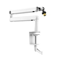 Fifine - Brazo para Micrófono BM88 Premium Boom - Blanco