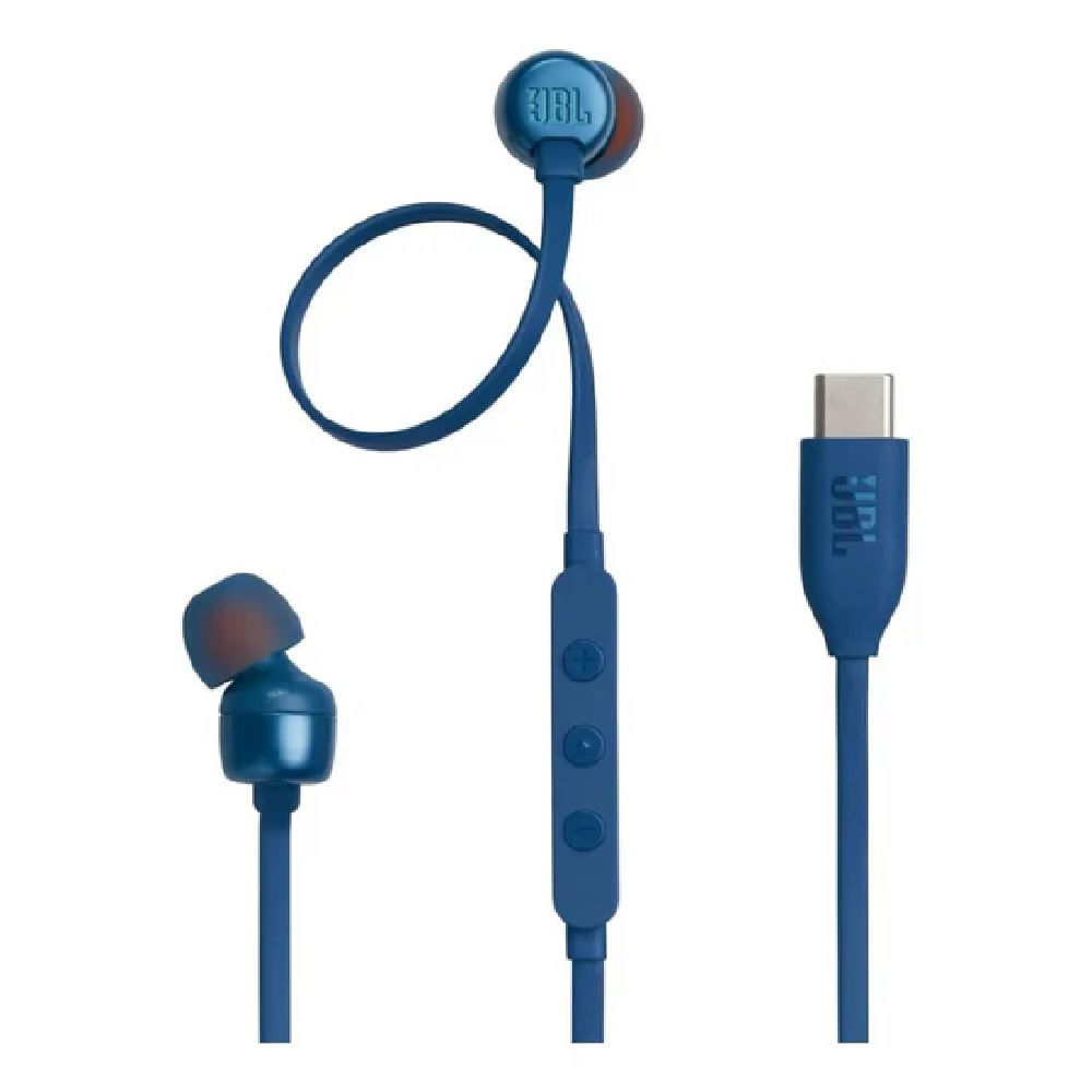 JBL Audifonos USB-C HI-RES Extra Bass Ecualizador Tune 310C Azul