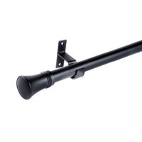 Set Cortina Extensible 16/19mm 120-210cm Conic Negro Metalhsa