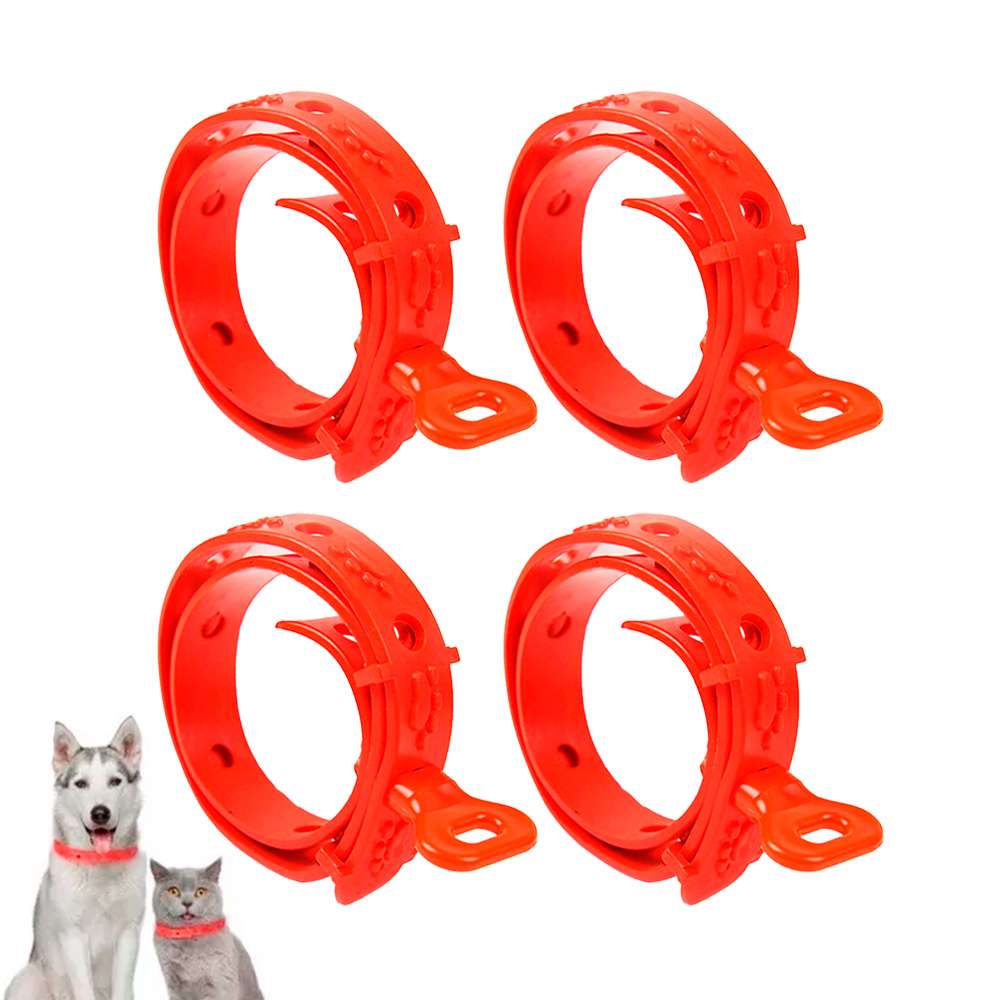 Set de 4 Collares Antipulgas para Perros