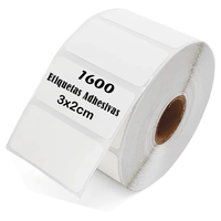 Rollo 1600 Etiquetas Termica Adhesiva 3x2cm