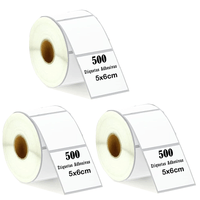 Etiqueta Termica Adhesivo 5x6cm Pack 3 Rollos