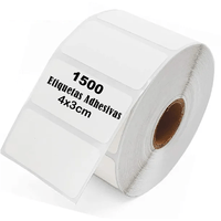Rollo 1500 Etiquetas Termica Adhesivo 4x3cm