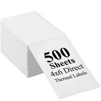 Pack 500 Etiqueta Termica Adhesiva 10x15cm  Plegada