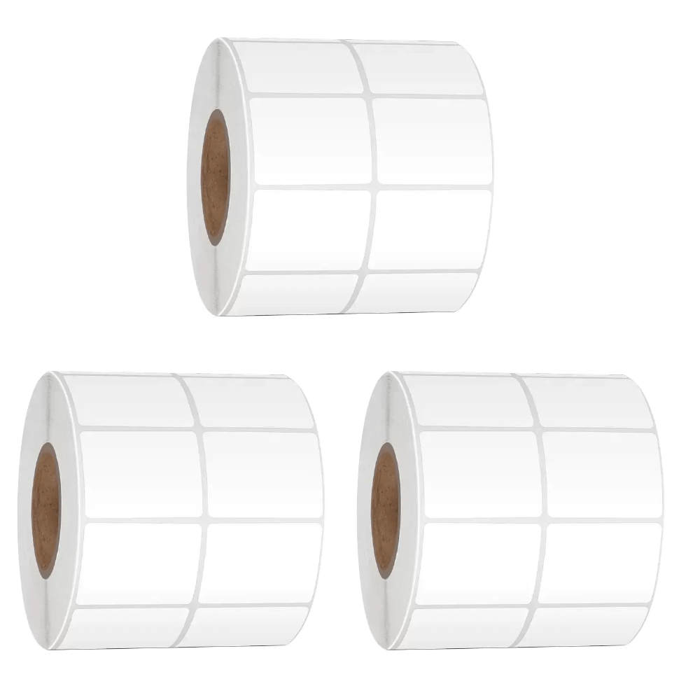 Etiqueta Termica Adhesiva 5x3cm 2 Columnas Pack 3 Rollos