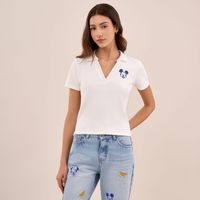 Polo Mujer Disney Neck Mickey