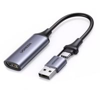 Capturadora de Video Usb 3.0 Hdmi Capture 4k UGREEN 2 en 1 tipo c usb