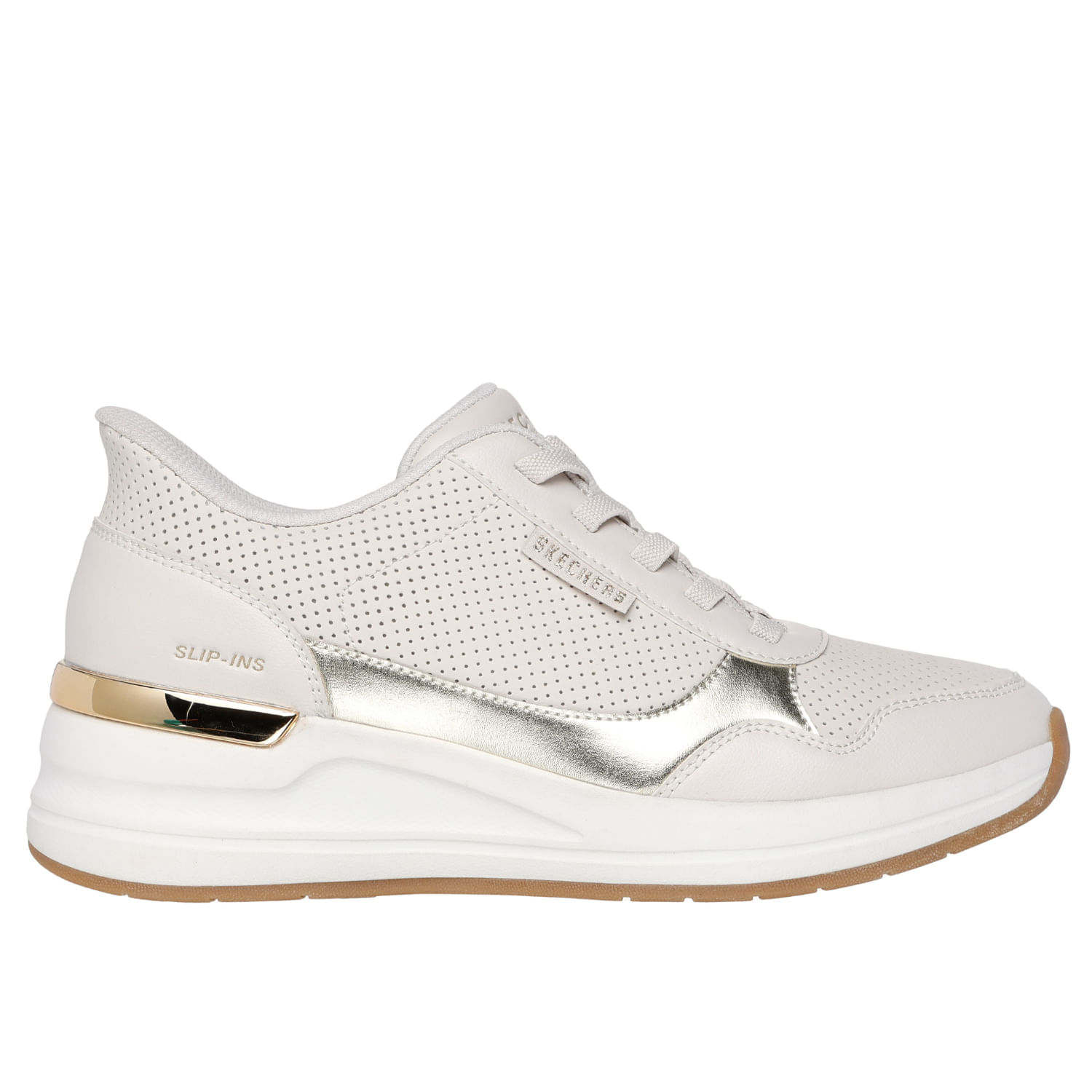 Zapatillas Urbanas Skechers Mujer Billion 2 177343-Nat Crema