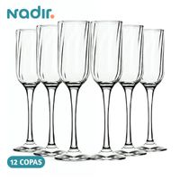 Set de 12 Copas de Champagne 195ml Nadir Fiore