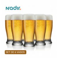 Vasos Cerveceros Munich Nadir 7009 530ml Set X6 Und