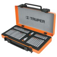 Juego de 42 Puntas 1/2"" y 3/8"" de 75 y 30 mm Truper