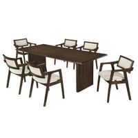Juego De Comedor Aitana 6 Sillas Marrón