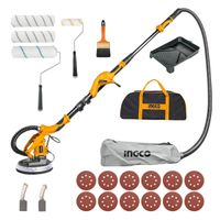 Combo lijadora de pared y techo Ingco + Kit de acabado fino Truper