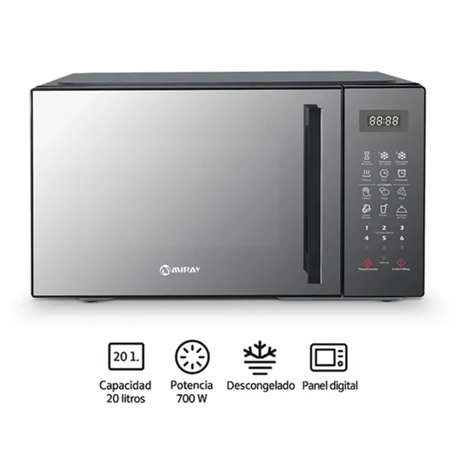 Horno Microondas HMM-205N Miray de 20 Litros