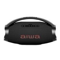 Parlante bluetooth portátil Aiwa Power Boombox 130 W, Radio FM, resistente al agua IPX6, batería recargable, negro