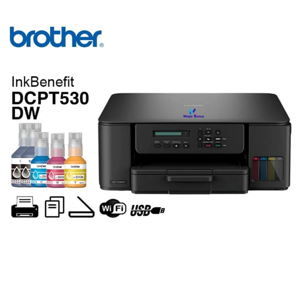 IMPRESORA BROTHER DCP-T530DW MULTIFUNCIONAL WIFI DUPLEX