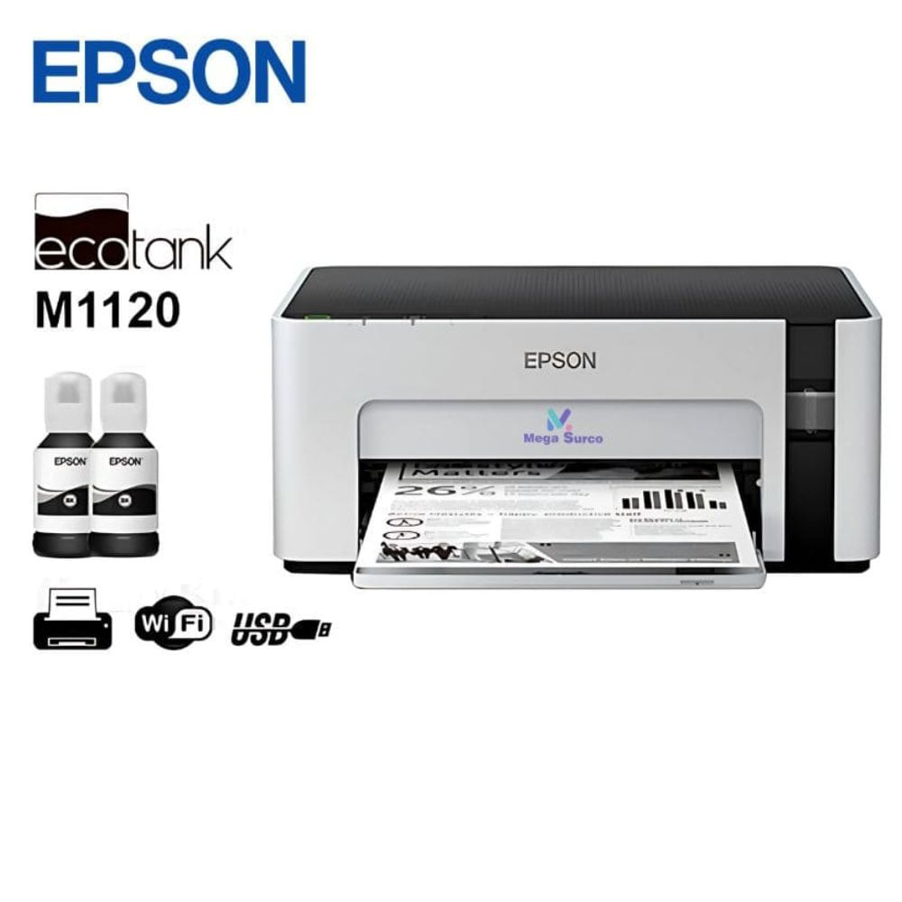 IMPRESORA EPSON M1120 MONOCROMATICA WIFI 32PPM