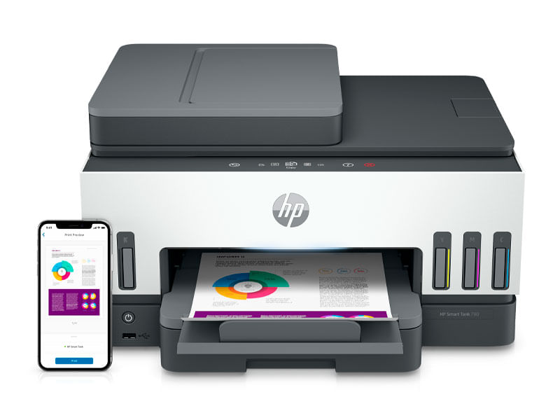IMPRESORA MULTIFUNCIONAL HP SMART TANK 790 WIFI/BT/ETH. 4WF66A