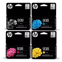 KIT 4 CARTUCHOS HP MULTICOLOR ORIGINALES 938 PARA 9110 9120 9130 9720 9730