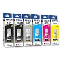 KIT TINTA EPSON T555 6 COLORES PARA L8160/L8180 70ML