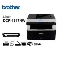 IMPRESORA DCP-1617NW MULTIFUNCIONAL LASER BROTHER BLANCO Y NEGRO WIFI