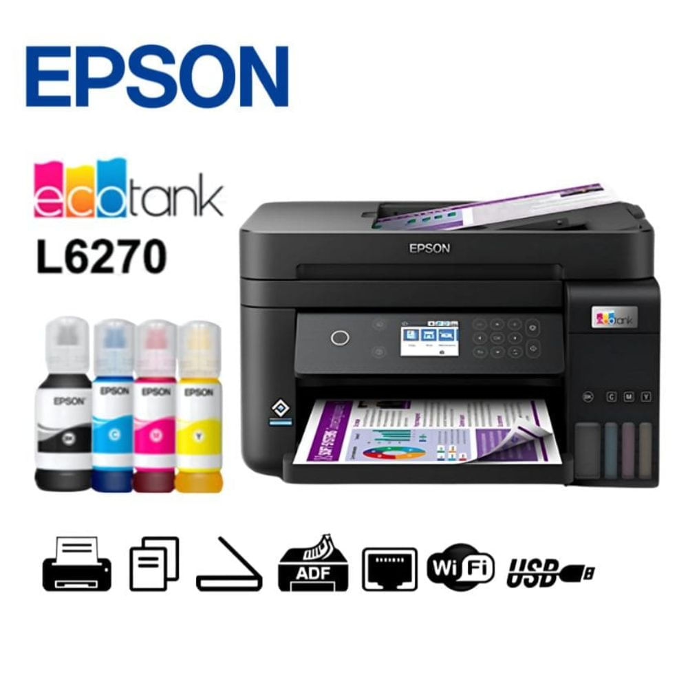IMPRESORA MULTIFUNCIONAL EPSON L6270 ETHERNET WIFI/DUPLEX/ADF