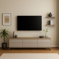 Mesa de TV Axe con Canto Grueso Color Garden Oak TU MESITA