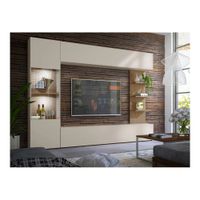 Mesa de TV Aurora con Canto Grueso Color Cemento\Blanco TU MESITA