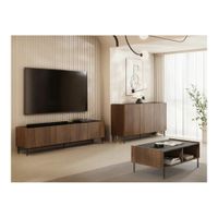 Mesa de Centro Mixer con Canto Grueso Color Chiavenna\Onix TU MESITA