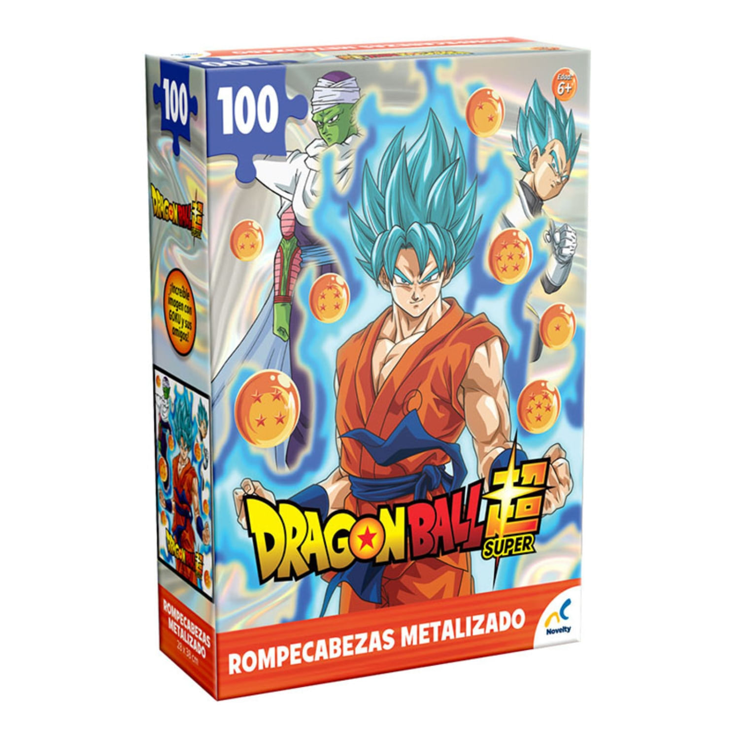Rompecabezas Metalizado Dragon Ball 100 Piezas