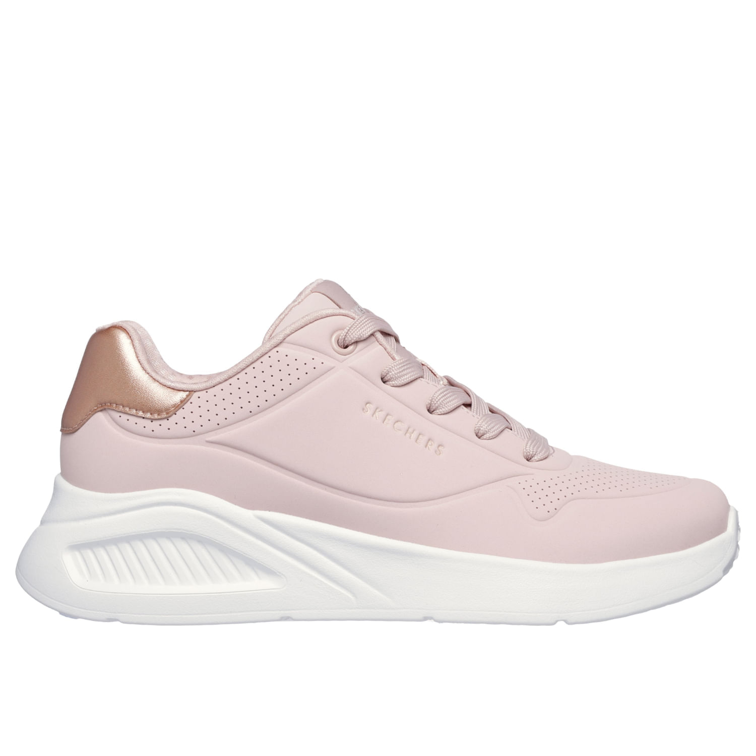 Zapatillas Urbanas Skechers Mujer Uno Lite 177291-Blsh Rosado