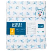 Sábanas DECO HOME Mariposa Dis2 2 Plazas