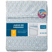 Sábanas DECO HOME Santorini Dis2 2 Plazas