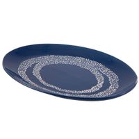 Plato DECO HOME Oval  Azul 30cm Santorin