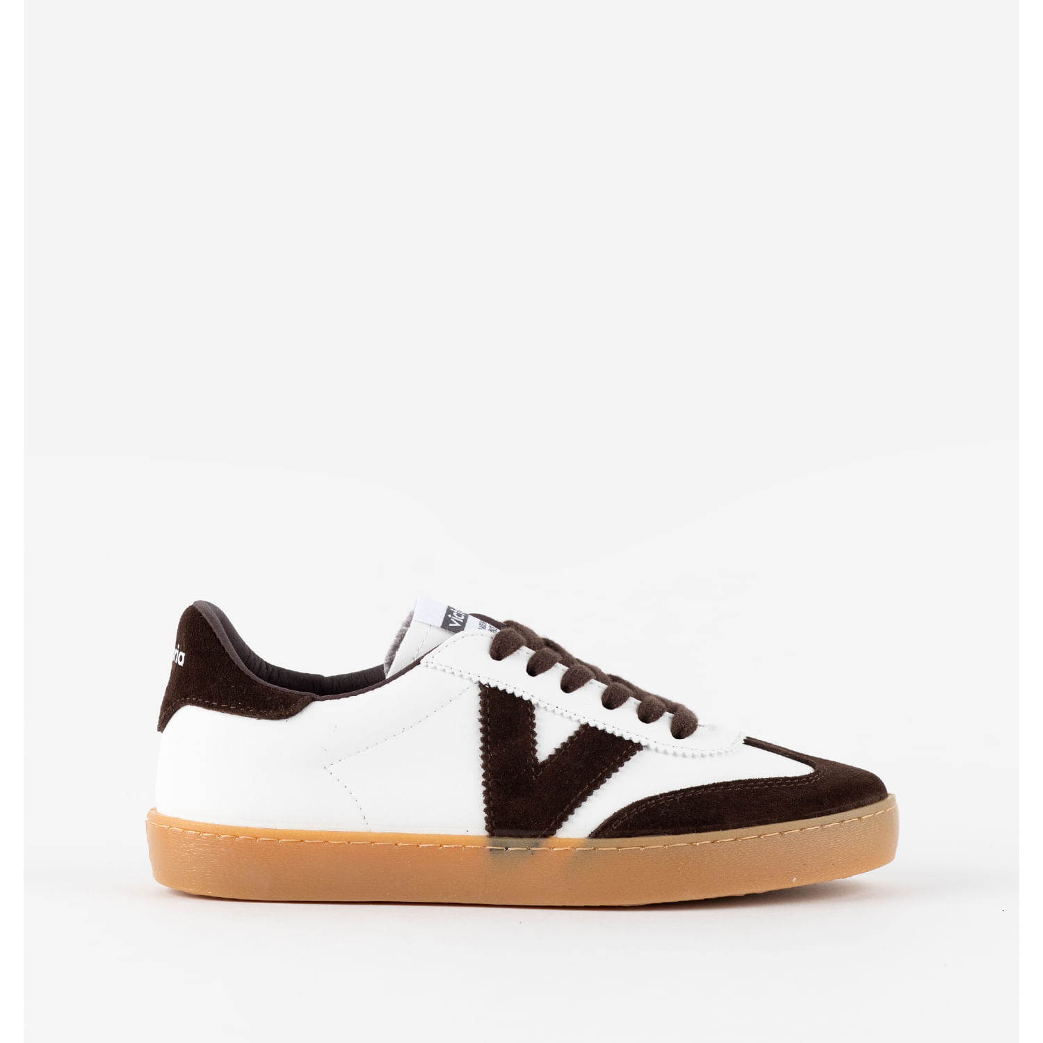 Zapatillas Urbanas Victoria Mujer Berlin Ciclista Efecto Piel & Serraje Chocolate