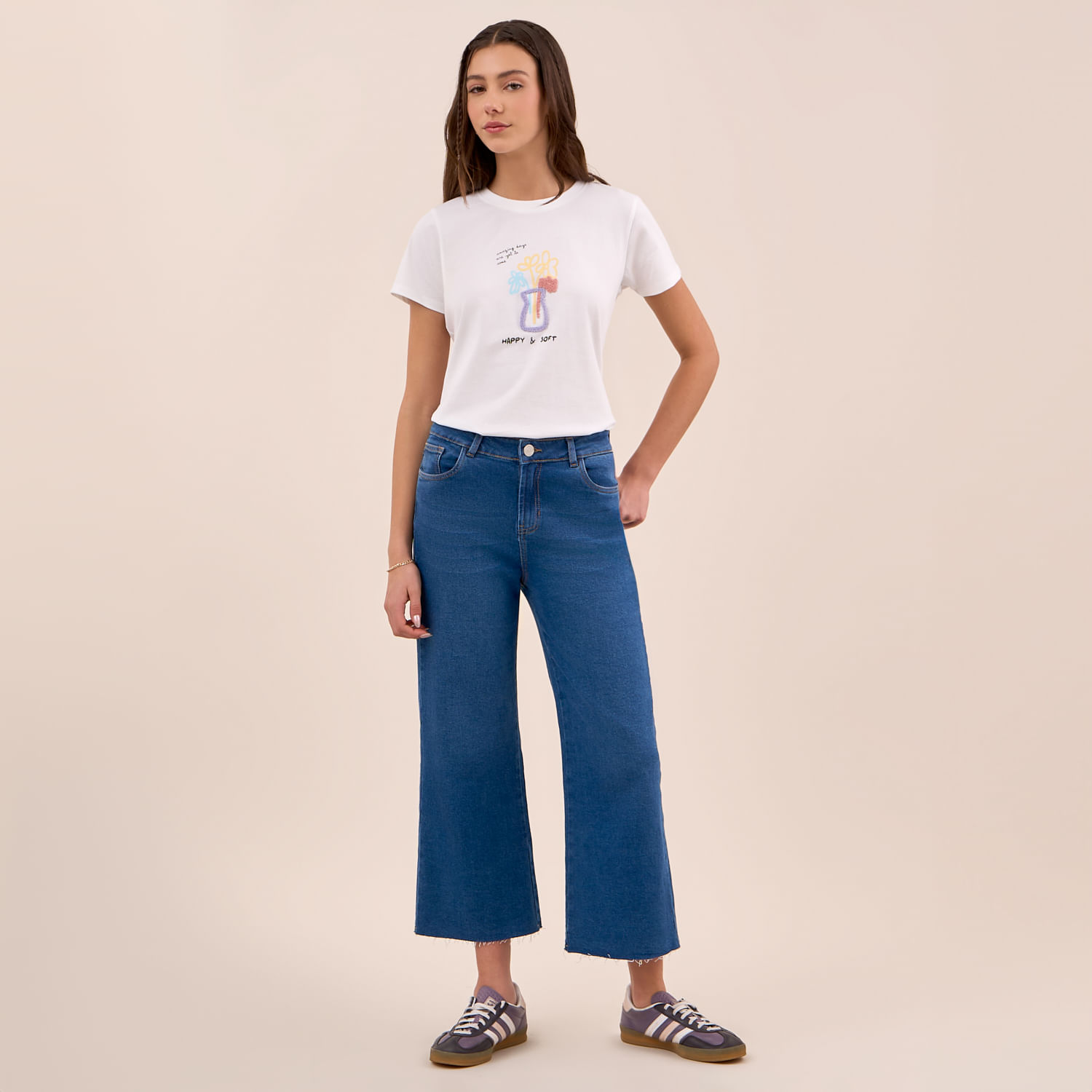 Jean Mujer Amc Culotte Corto