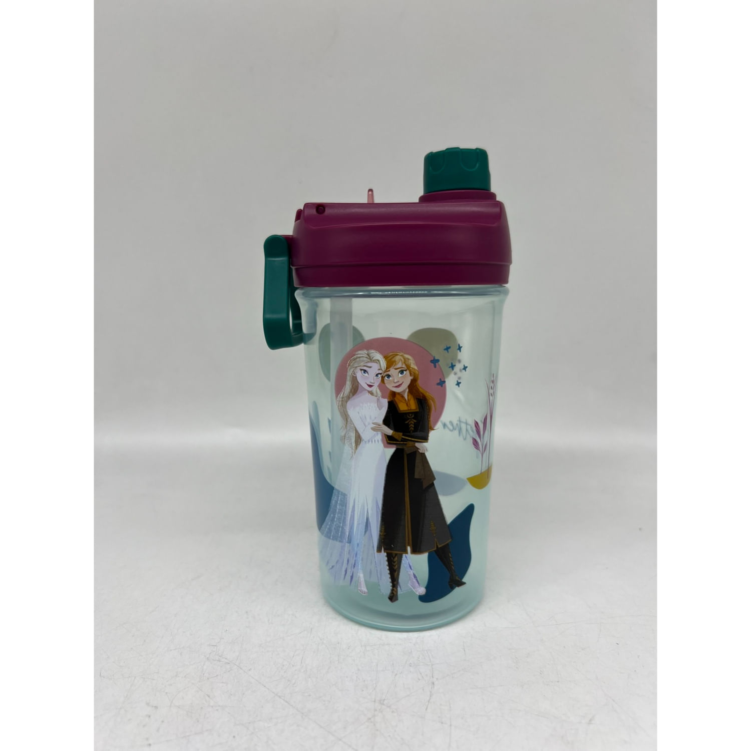 Botella Doble Lid Disney Frozen Rosado