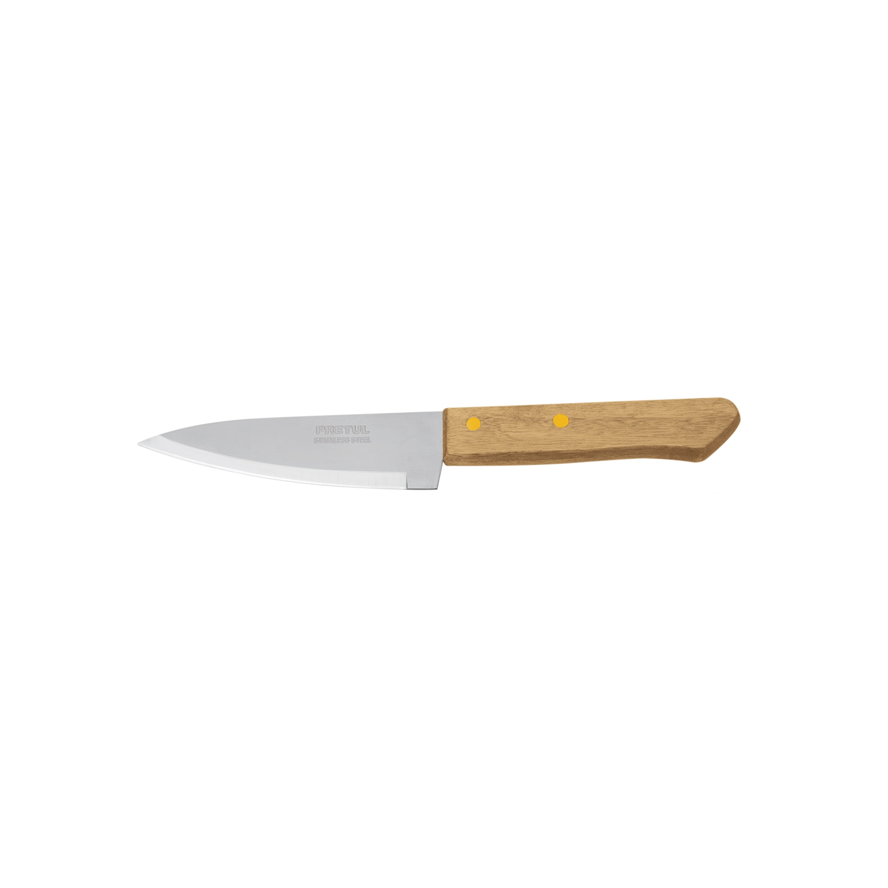 Cuchillo de chef 5"" mango de madera pretul