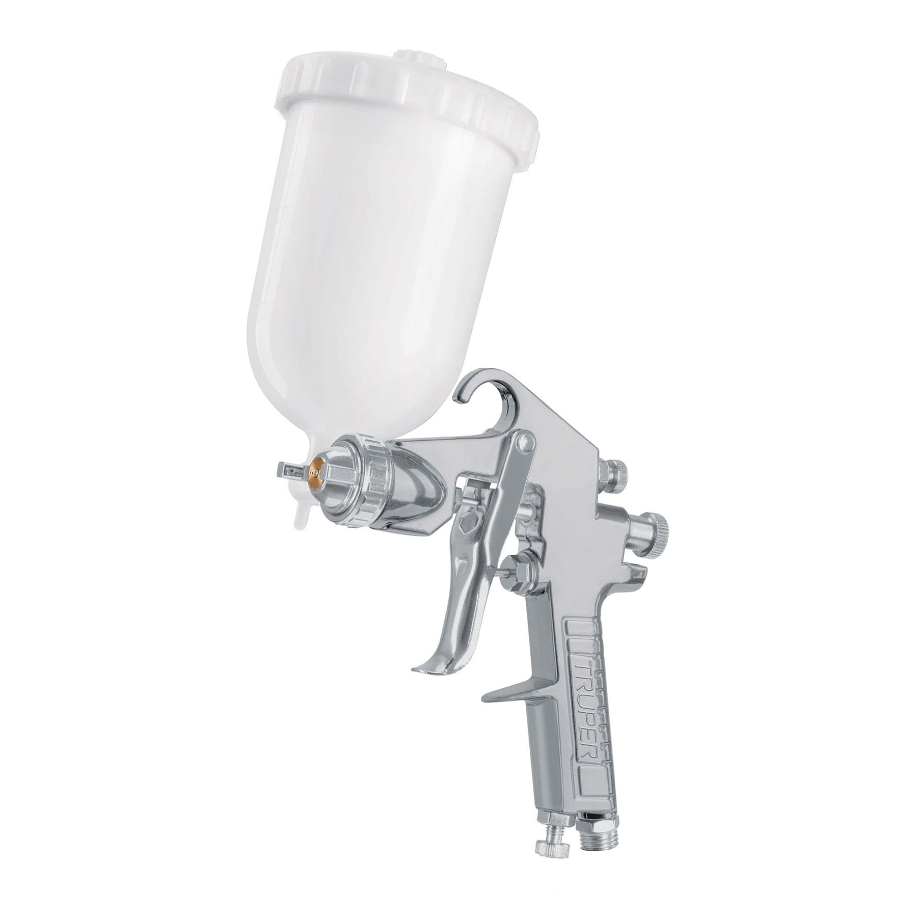 Pistola para pintar, gravedad lvmp, vaso plástico, boq 2.0mm
