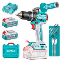 Taladro percutor 96nm + 2 baterías 4ah Industrial total TIDLI209686