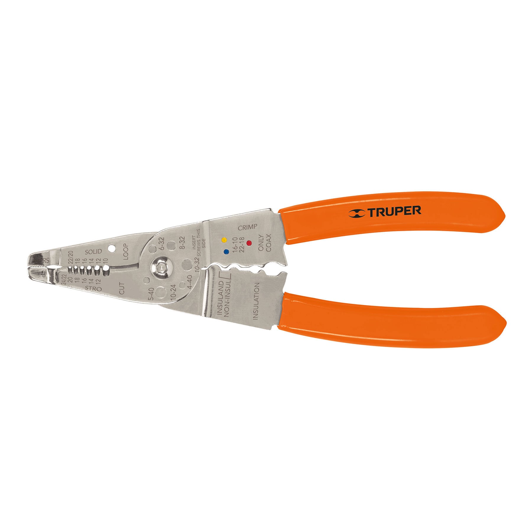 Alicate pela cables 24 a 12 AWG Truper