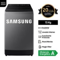 Lavadora Samsung EcoBubble 15kg Gris - WA15CG5441BDPE
