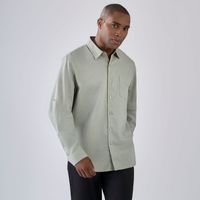 Camisa Manga Larga Hombre Malabar Lino Solid