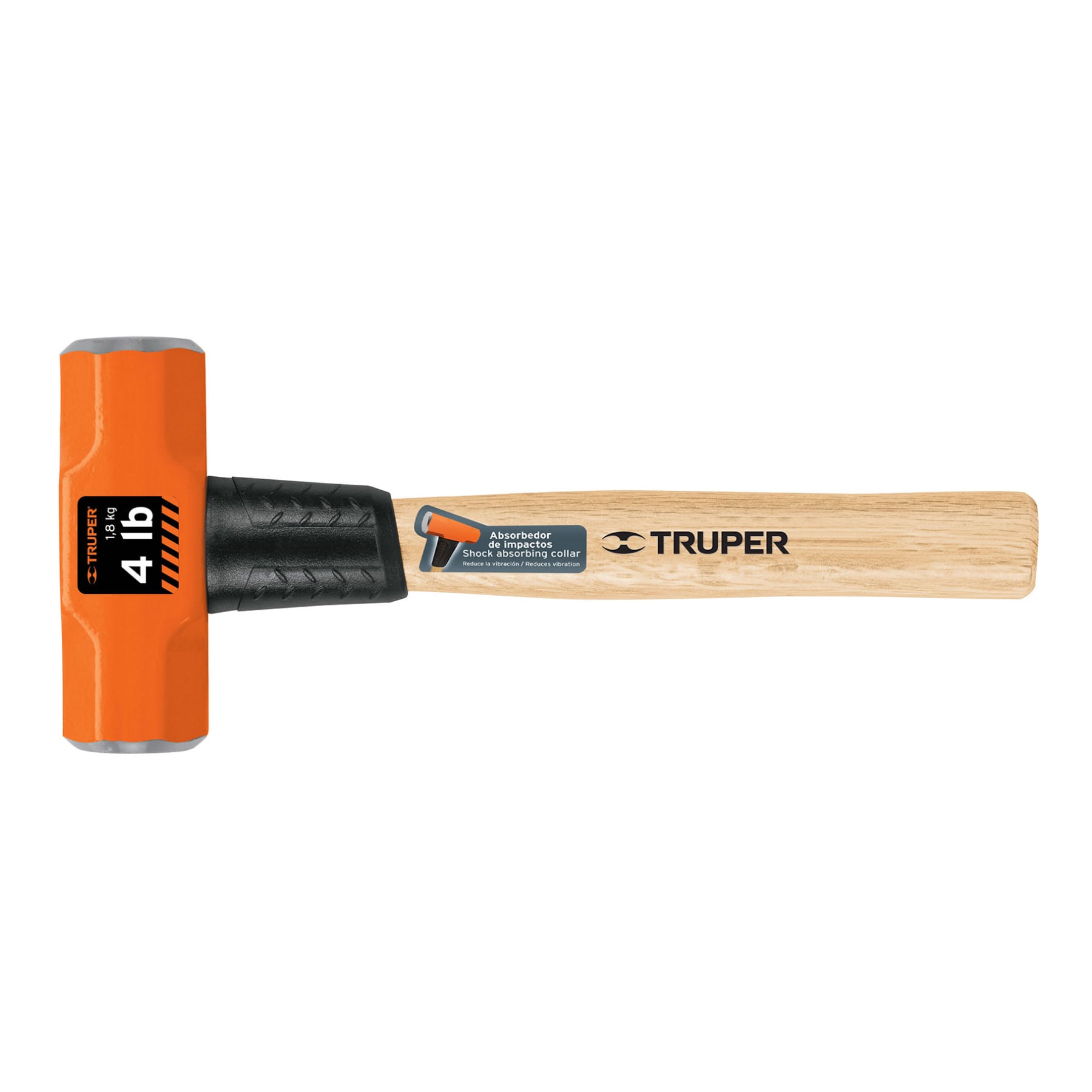 Comba octagonal 4 lb mango de madera 12"" truper